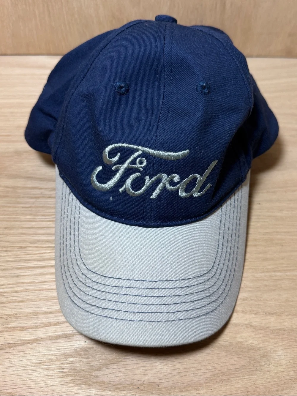 Ford Embroidered Ball Cap Blue Gray